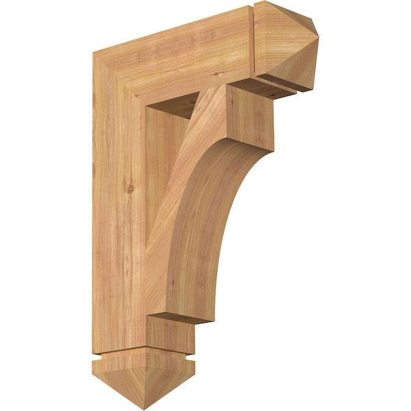 Ekena Millwork Westlake Arts & Crafts Smooth Bracket, Western Red Cedar, 5 1/2"W x 20"D x 28"H BKT06X20X28WTL03SWR - main